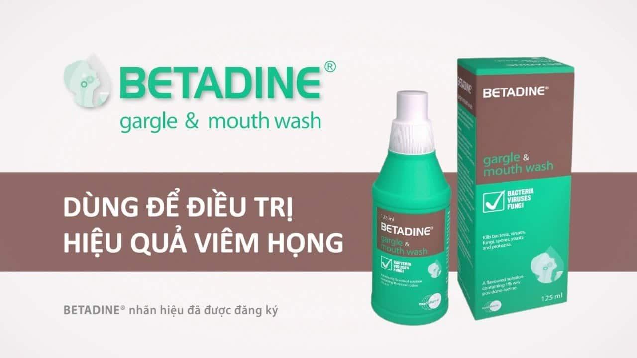 Nước súc miệng Betadine: Hướng dẫn toàn diện về tác dụng, cách dùng và tác dụng phụ